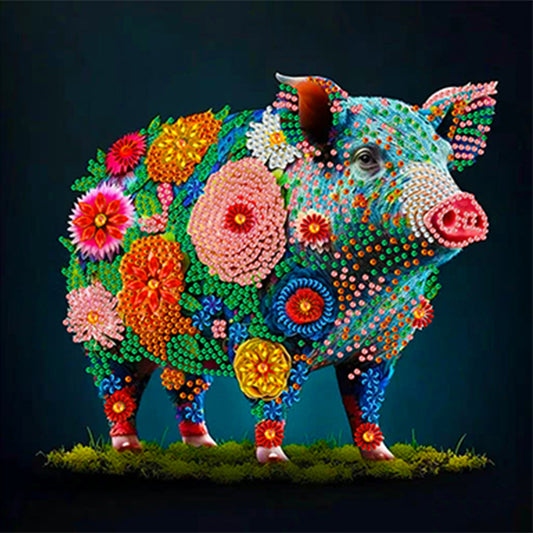 12 Zodiac Pigs - Special Shaped Drill Diamond Painting 30*30CM