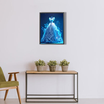 Stunning Wedding Dress - Full Round Drill Diamond Painting 30*40CM