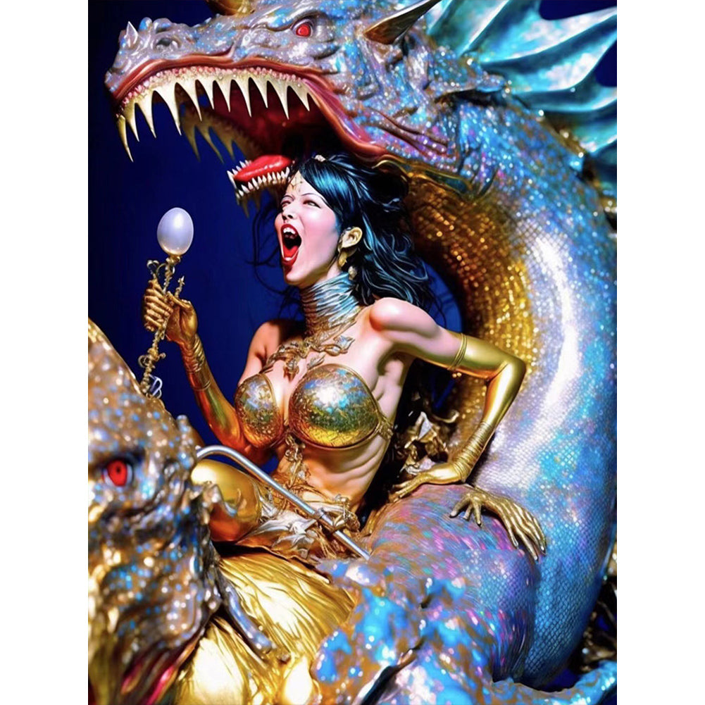 Beauty And The Beast - Full Round Drill Diamond Painting 30*40CM