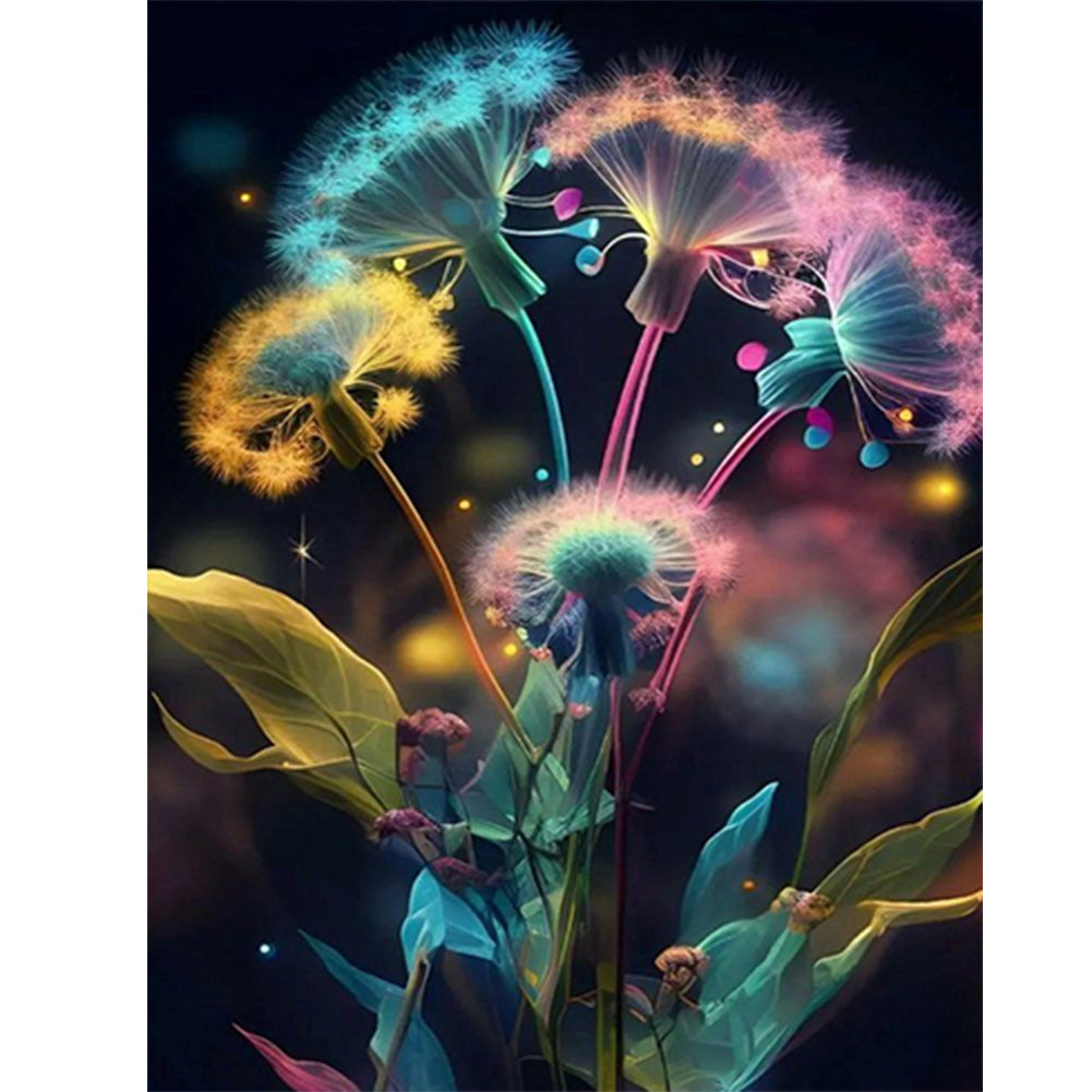 Dandelion - Full Square Drill Diamond Painting 30*40CM