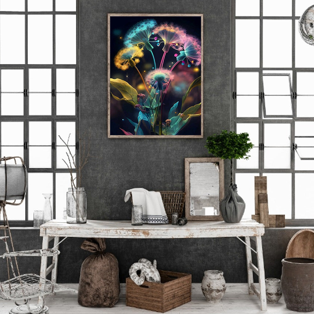 Dandelion - Full Square Drill Diamond Painting 30*40CM