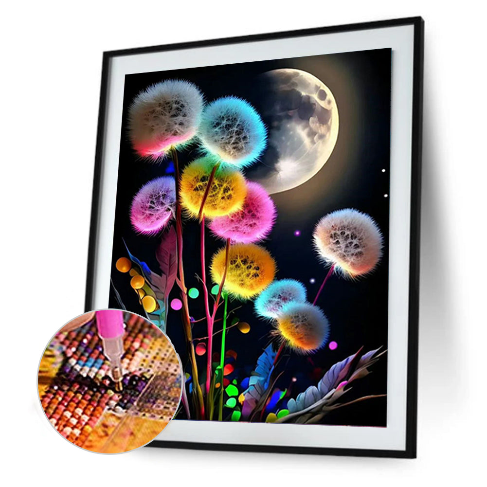Dandelion - Full Square Drill Diamond Painting 30*40CM