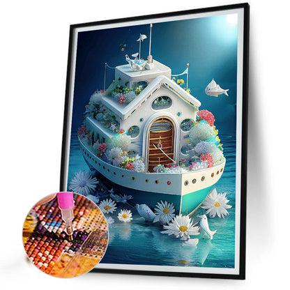 Flower Cruise - Full Round Drill Diamond Painting 30*40CM