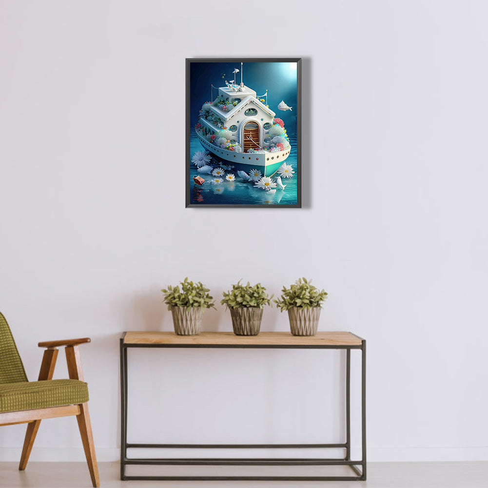 Flower Cruise - Full Round Drill Diamond Painting 30*40CM