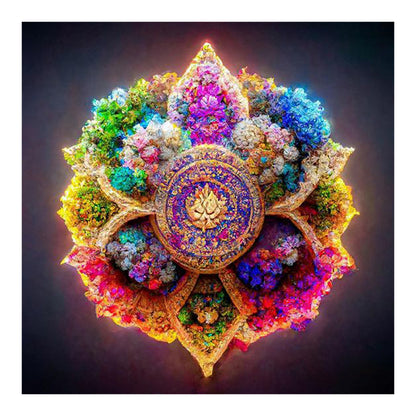 Colorful Mandala - Full Round Drill Diamond Painting 30*30CM
