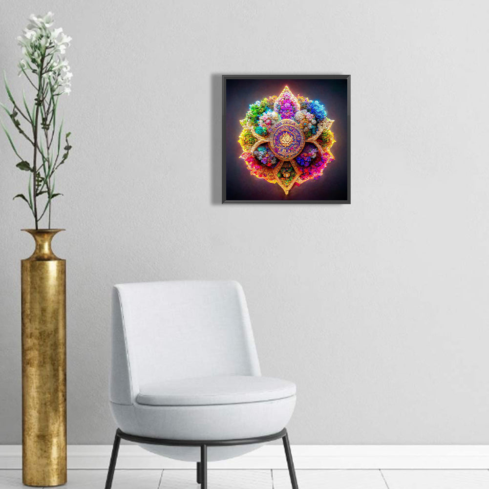 Colorful Mandala - Full Round Drill Diamond Painting 30*30CM