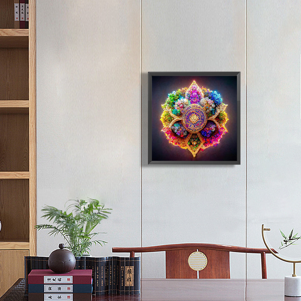 Colorful Mandala - Full Round Drill Diamond Painting 30*30CM