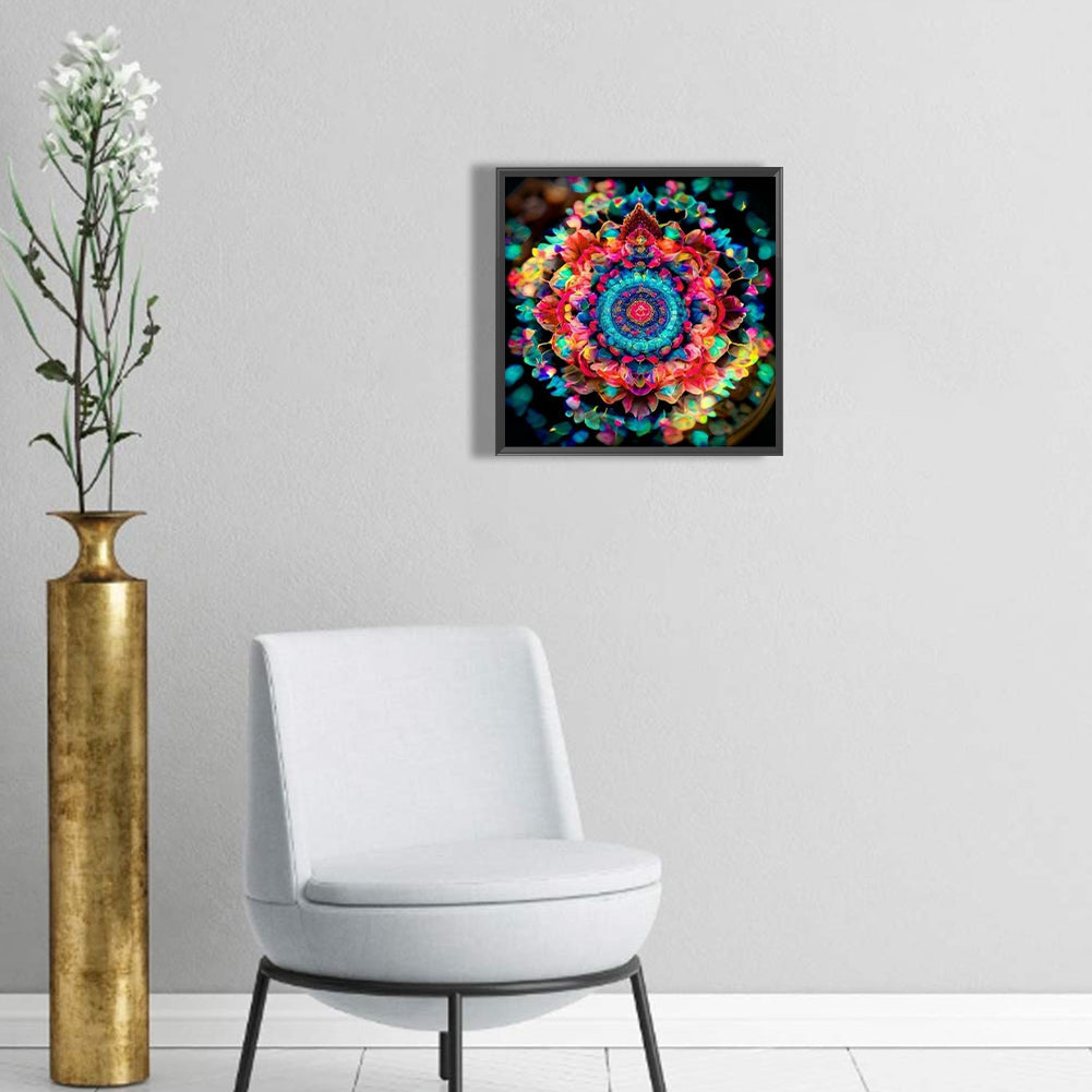 Colorful Mandala - Full Round Drill Diamond Painting 30*30CM
