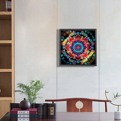 Colorful Mandala - Full Round Drill Diamond Painting 30*30CM