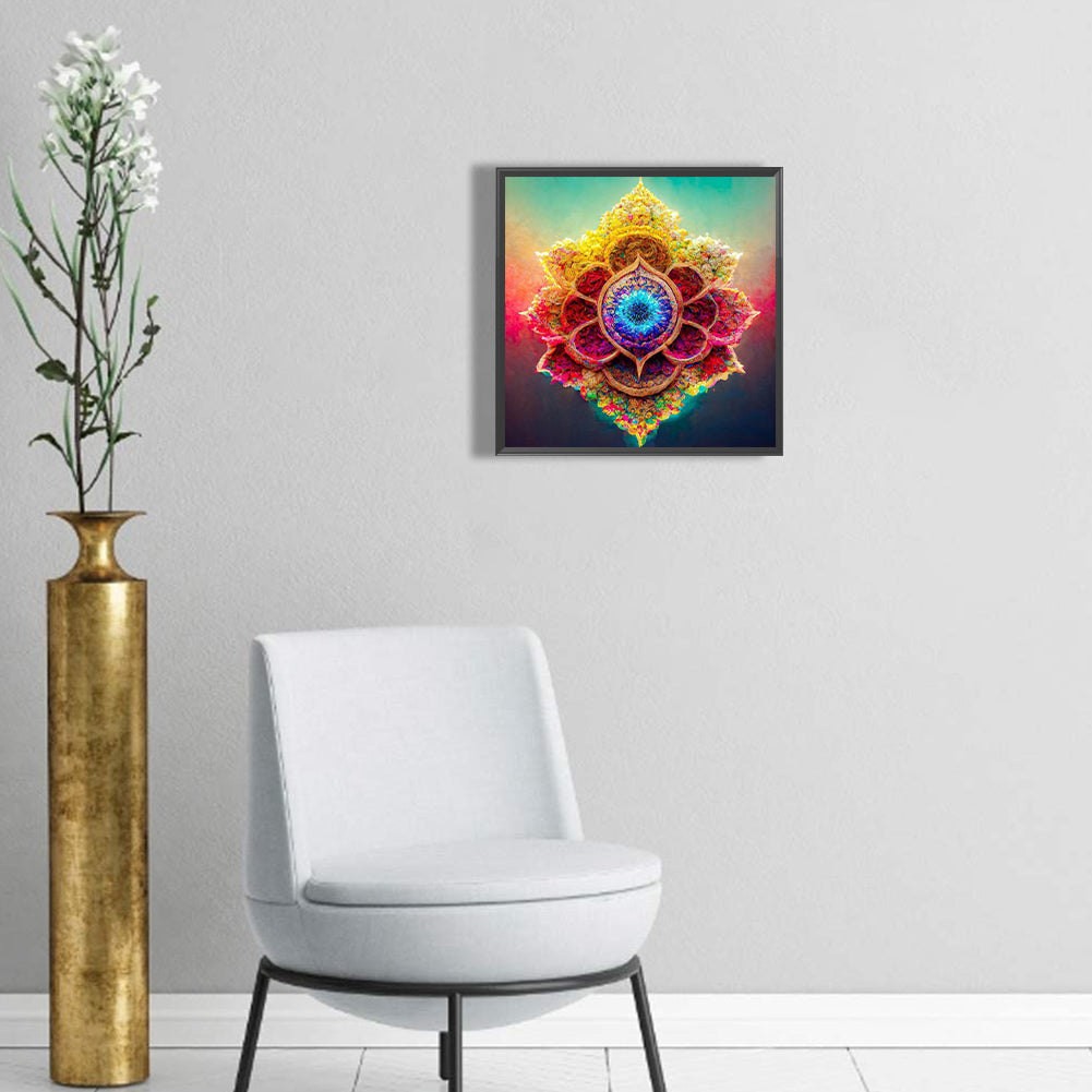 Colorful Mandala - Full Round Drill Diamond Painting 30*30CM