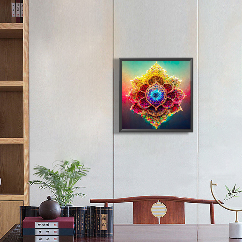 Colorful Mandala - Full Round Drill Diamond Painting 30*30CM
