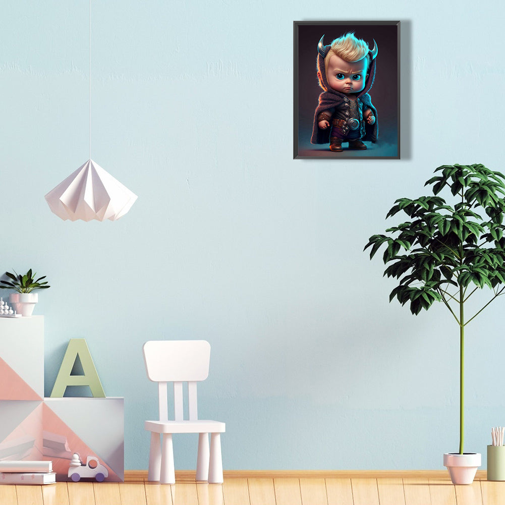 Dali Baby - Full Round Drill Diamond Painting 30*40CM