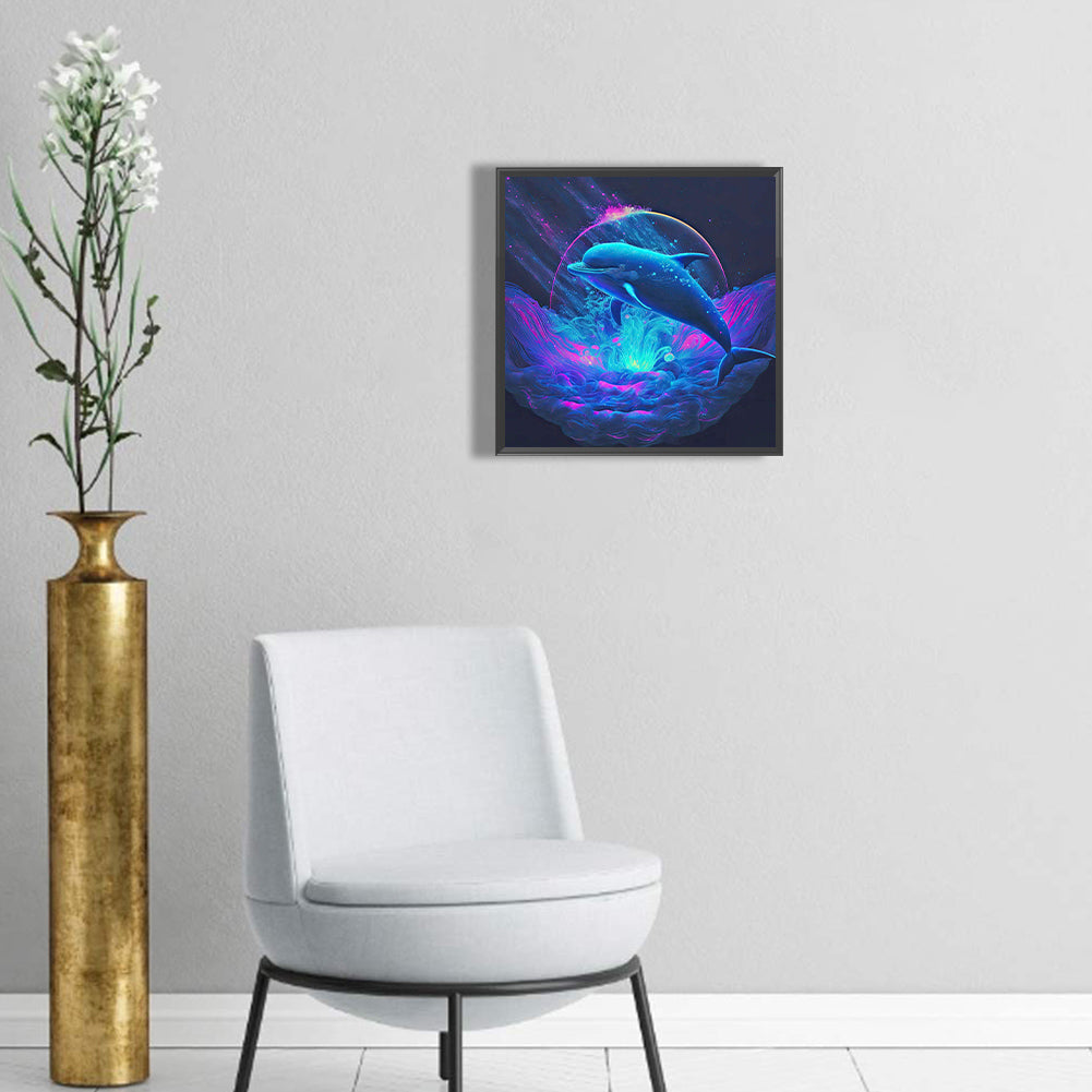 Color Dolphin - Full Round Drill Diamond Painting 30*30CM
