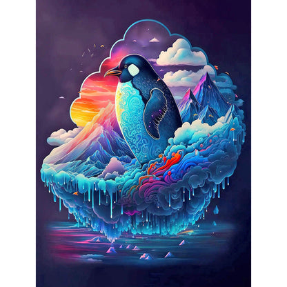 Color Penguin - Full Round Drill Diamond Painting 30*40CM