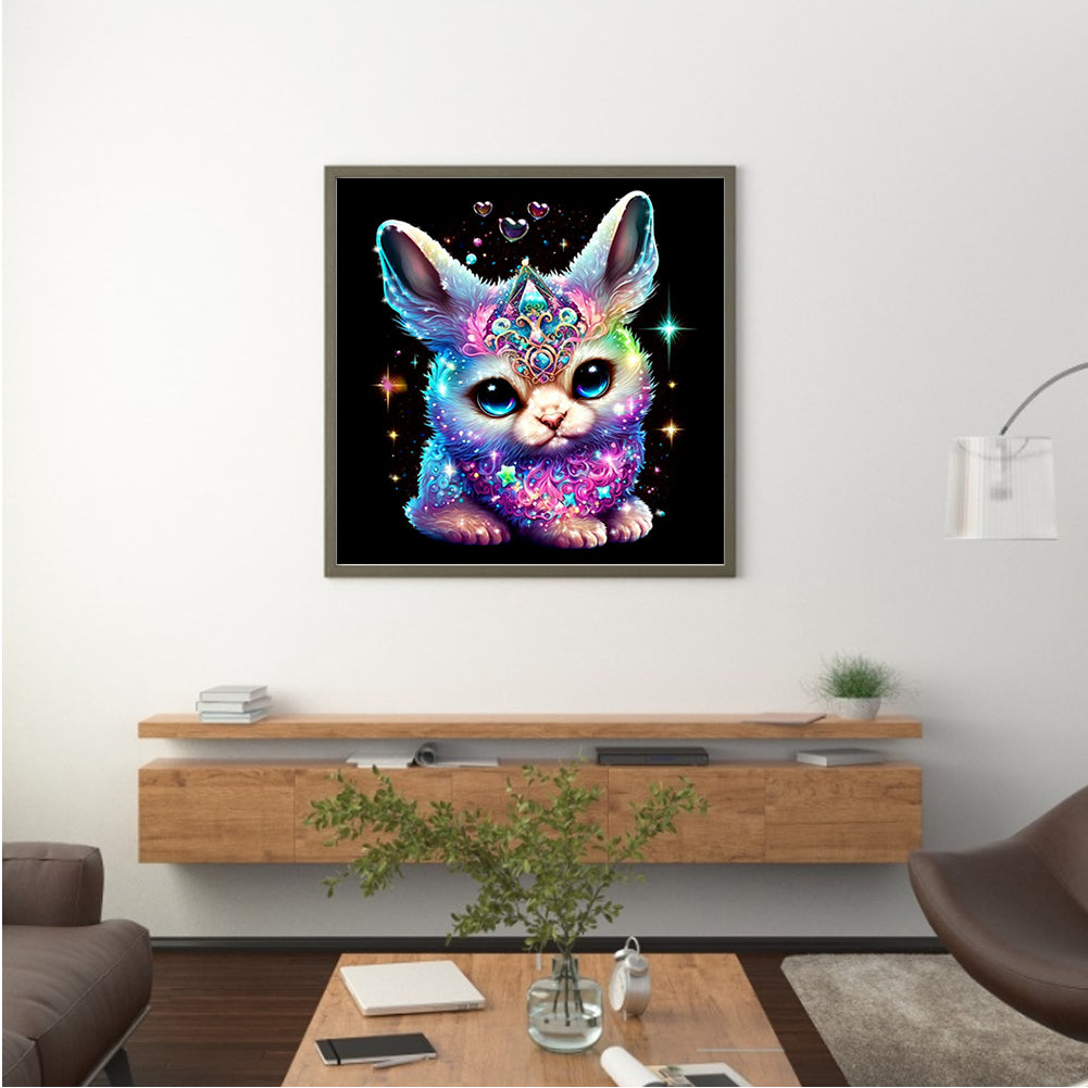 Jeweled Bunny - Full Round Drill Diamond Painting 30*30CM