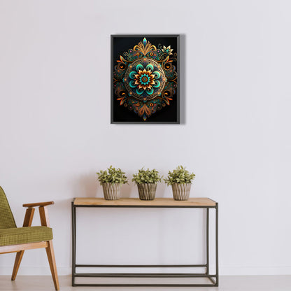 Metal Mandala - Full Round Drill Diamond Painting 30*40CM