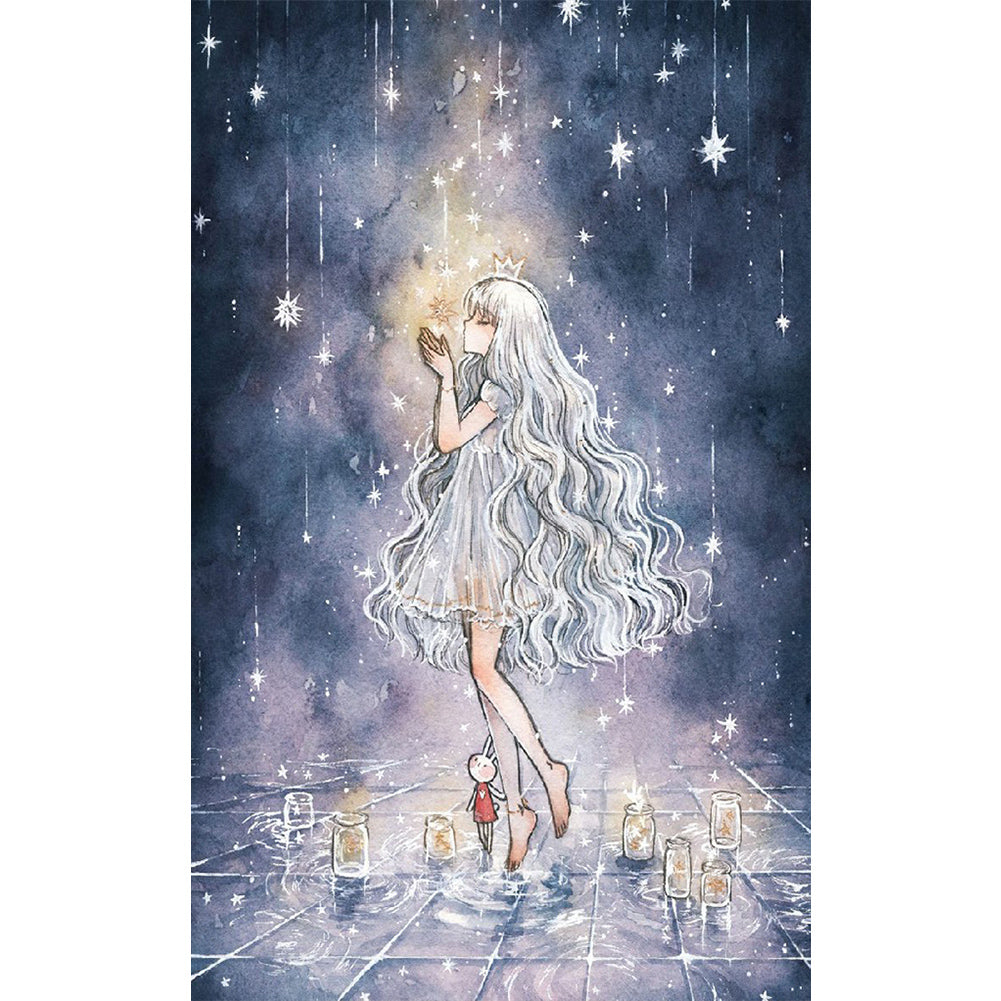 Anime Girl - Full Round Drill Diamond Painting 40*60CM