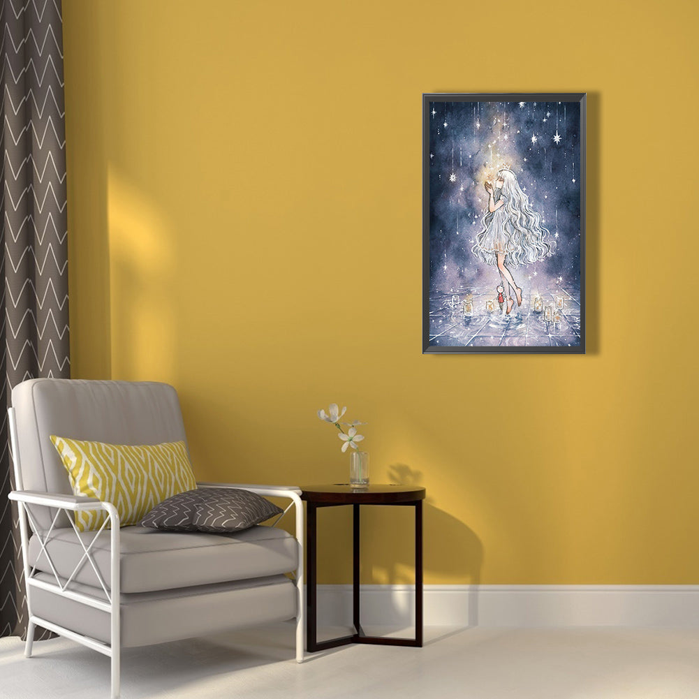 Anime Girl - Full Round Drill Diamond Painting 40*60CM