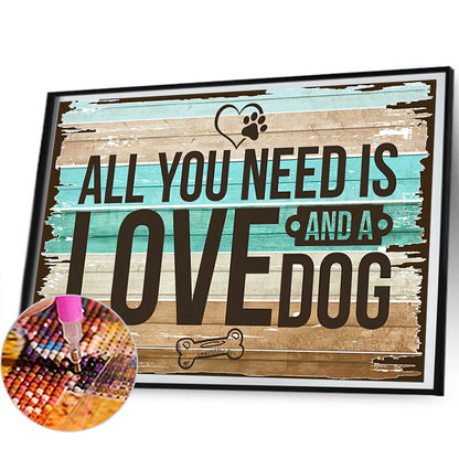 Calligraphy And Painting - Full Round Drill Diamond Painting 50*40CM