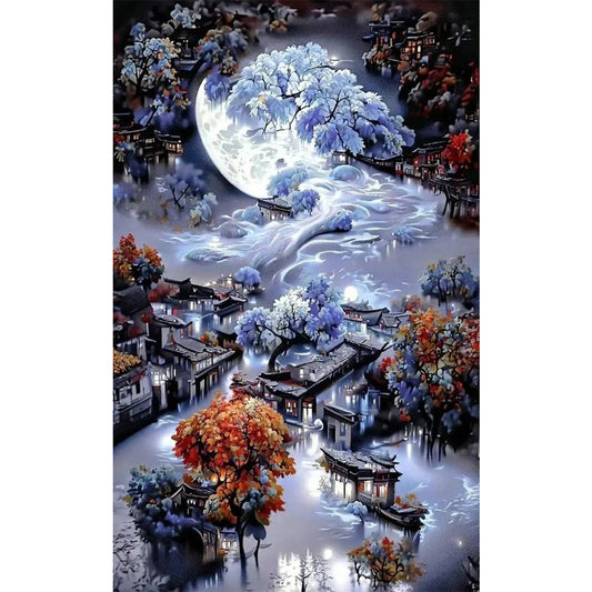 Dream House - Full Round Drill Diamond Painting 40*60CM