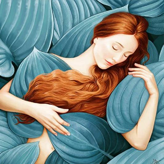 Sleeping Beauty - Full Round Drill Diamond Painting 35*35CM