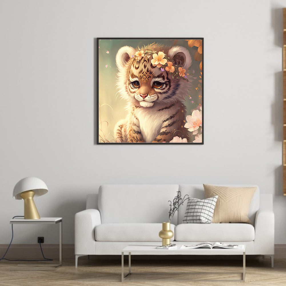Little Tiger - Full Square Drill Diamond Painting 30*30CM