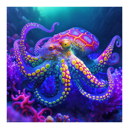 Octopus - Full Round Drill Diamond Painting 30*30CM