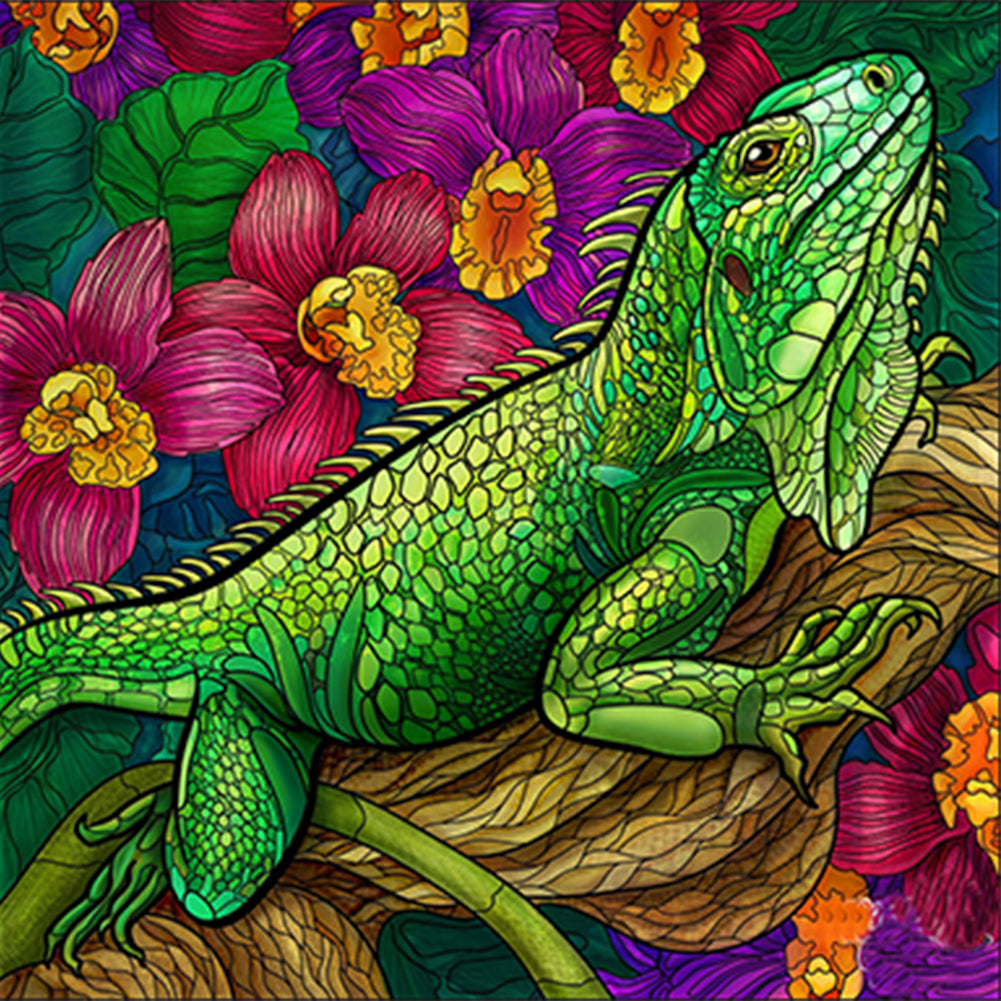 Chameleon - Full Round Drill Diamond Painting 35*35CM