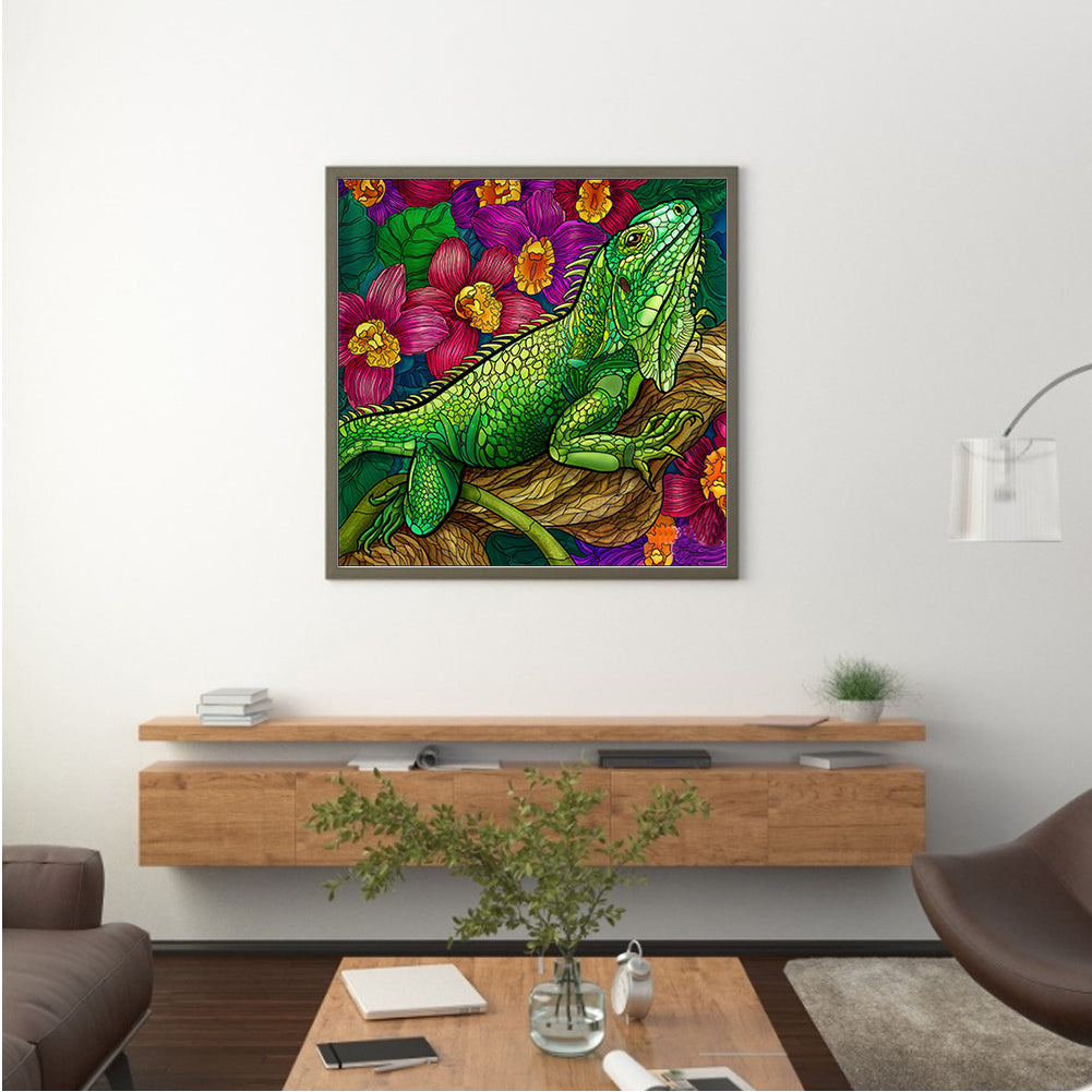 Chameleon - Full Round Drill Diamond Painting 35*35CM