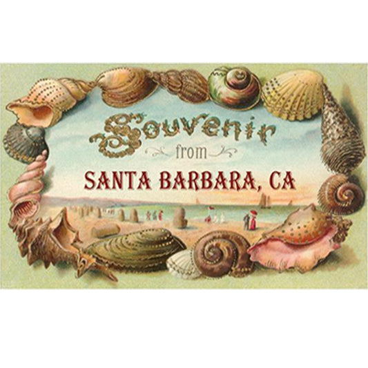Seashells - Souvenirs From Santa Barbara, Ca - Full Round Drill Diamond Painting 45*30CM