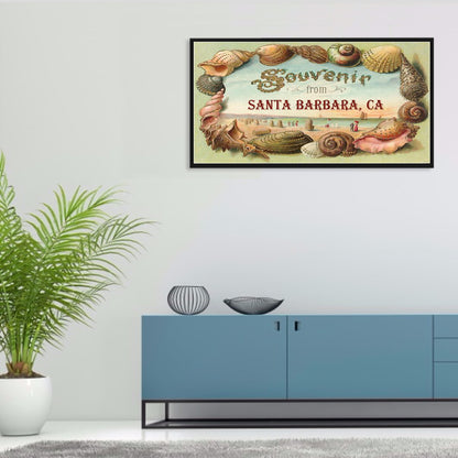 Seashells - Souvenirs From Santa Barbara, Ca - Full Round Drill Diamond Painting 45*30CM