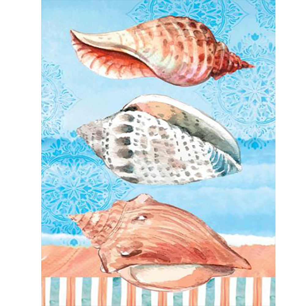 Beach Shells - Full Round Drill Diamond Painting 30*40CM