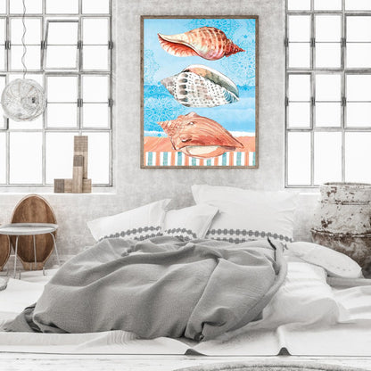 Beach Shells - Full Round Drill Diamond Painting 30*40CM