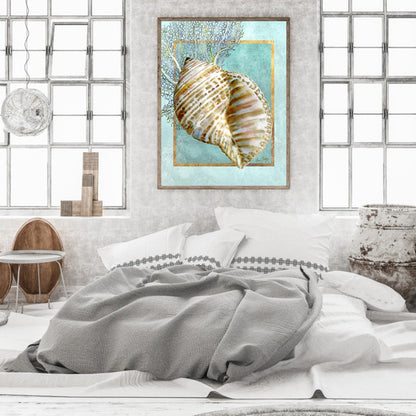 Turban Shells And Coral - Full Round Drill Diamond Painting 30*40CM
