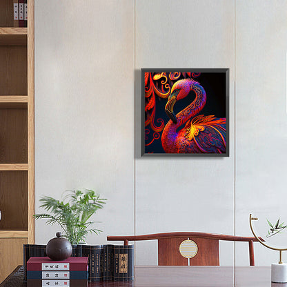 Glorious Flamingo - Full Round Drill Diamond Painting 30*30CM
