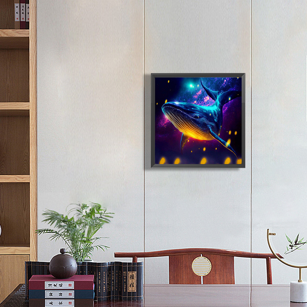 Glorious Whale - Full Round Drill Diamond Painting 30*30CM