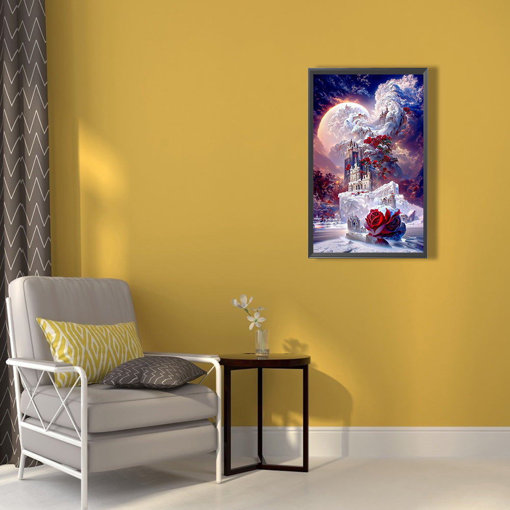 Dream Garden Castle - Full Round Drill Diamond Painting 40*60CM