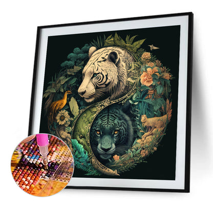 Tai Chi Tiger Painting - Full Square Drill Diamond Painting 30*30CM
