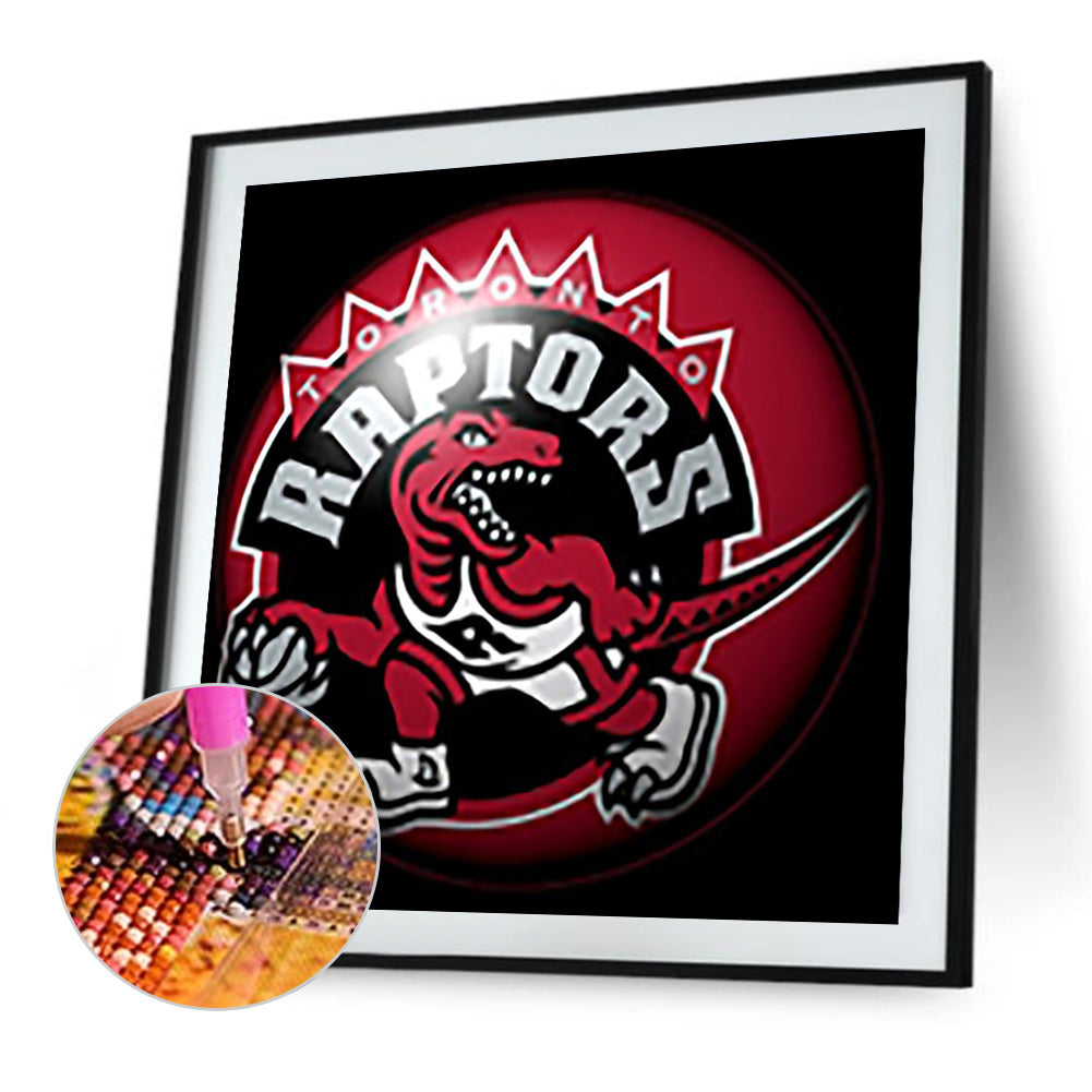 Toronto Raptors Basketball Team - Full Round Drill Diamond Painting 30*30CM