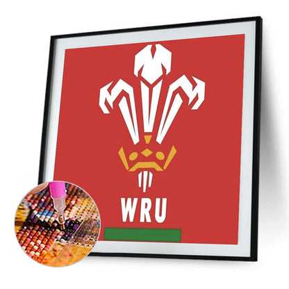 Welsh Rugby Union - Full Round Drill Diamond Painting 30*30CM