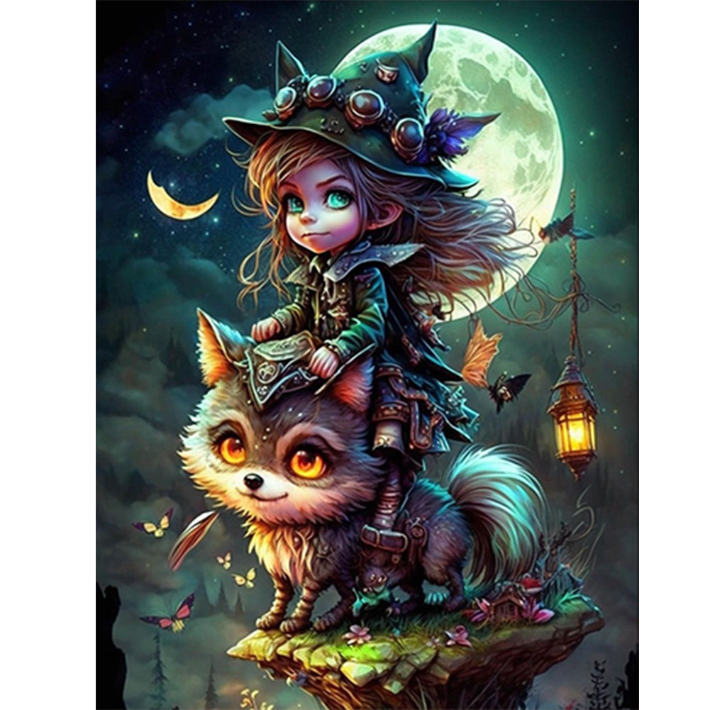 Little Animal Trainer - Full Round Drill Diamond Painting 30*40CM