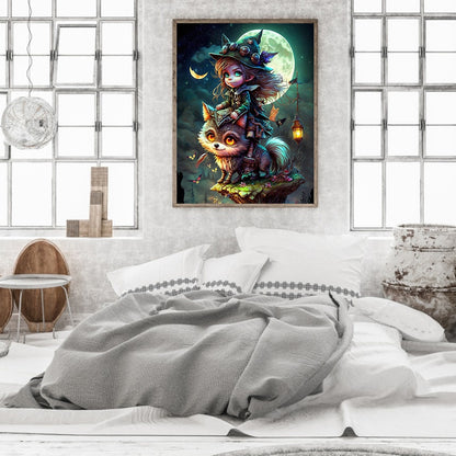 Little Animal Trainer - Full Round Drill Diamond Painting 30*40CM