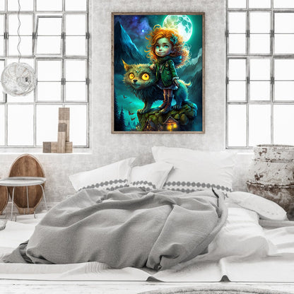 Little Animal Trainer - Full Round Drill Diamond Painting 30*40CM