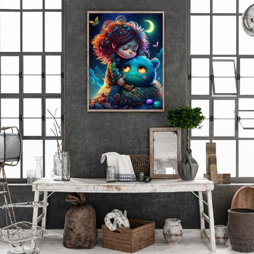 Little Animal Trainer - Full Round Drill Diamond Painting 30*40CM