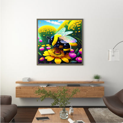 Bee - Full Round Drill Diamond Painting 30*30CM