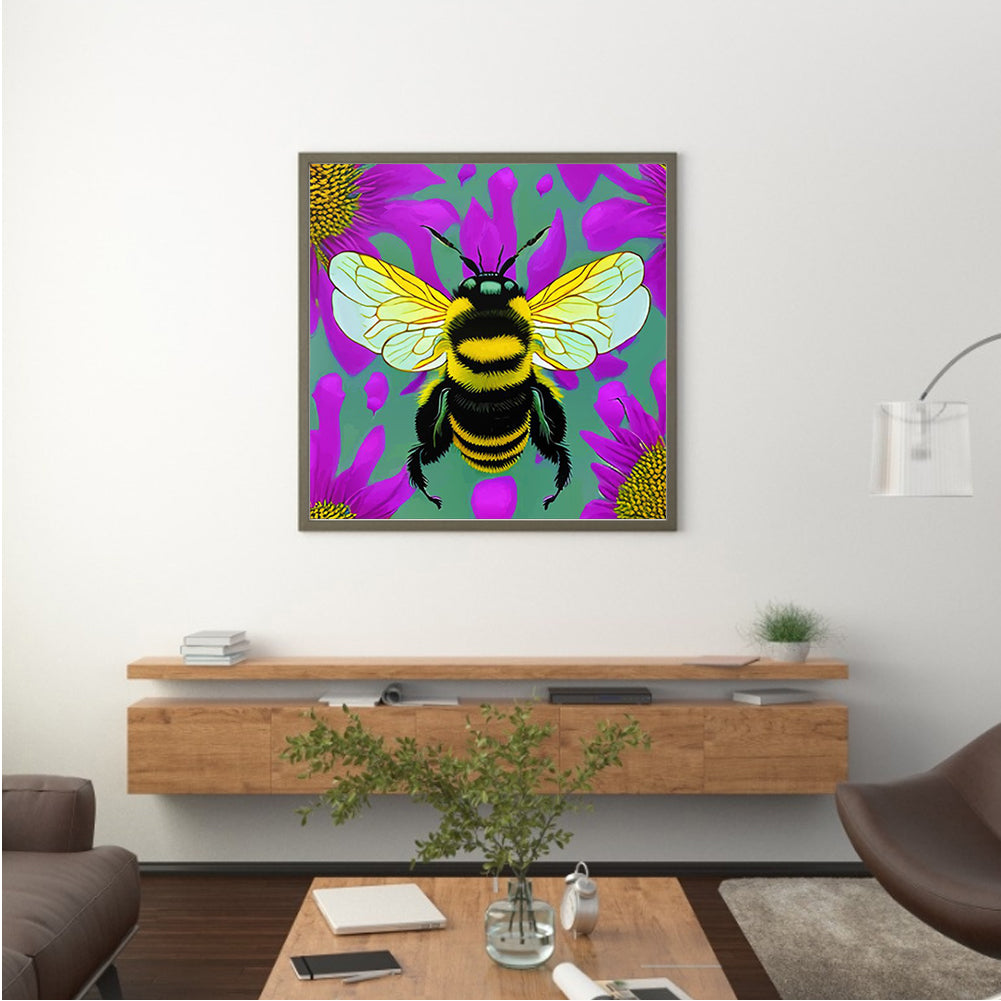 Bee - Full Round Drill Diamond Painting 30*30CM