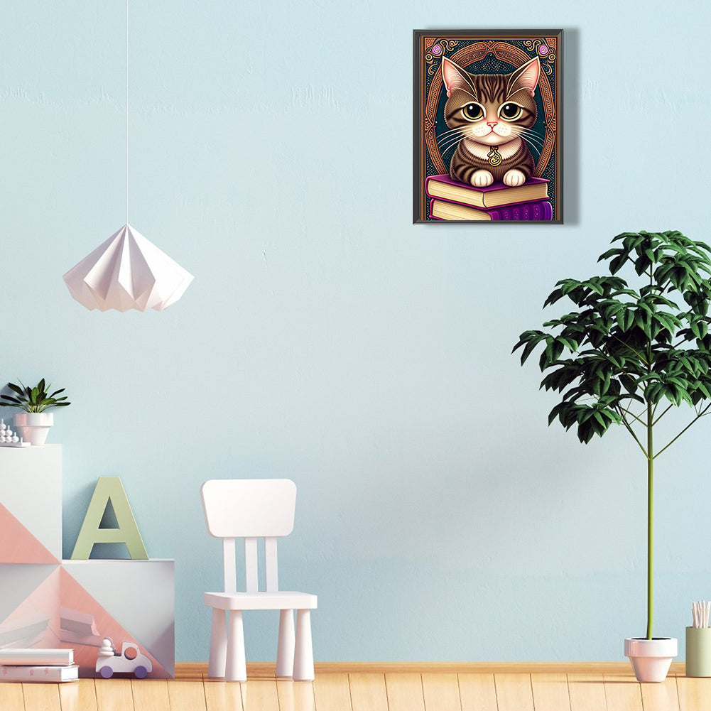 Kitten - Full Round Drill Diamond Painting 30*40CM