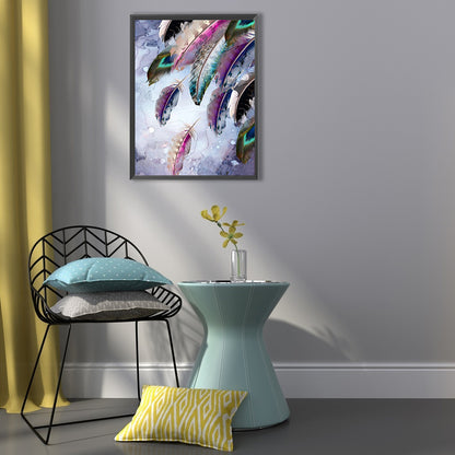 Feather - Full Round Drill Diamond Painting 50*60CM