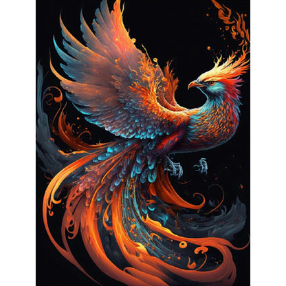 Flaming Phenix - Full Round Drill Diamond Painting 30*40CM