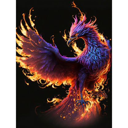 Flaming Phenix - Full Round Drill Diamond Painting 30*40CM